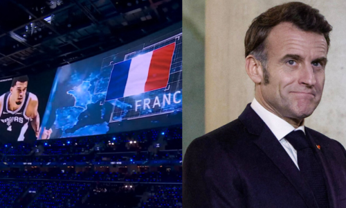 Մակրոնն արձագանքել է Ֆրանսիայի սխալ քարտեզին, որը ցուցադրվել էր NBA-ի բոլոր աստղերի խաղի ժամանակ