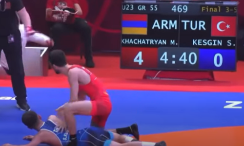 Մ23 ԵԱ․ Մանվել Խաչատրյանը ջախջախեց թուրք մրցակցին՝ նվաճելով բրոնզե մեդալ (տեսանյութ)