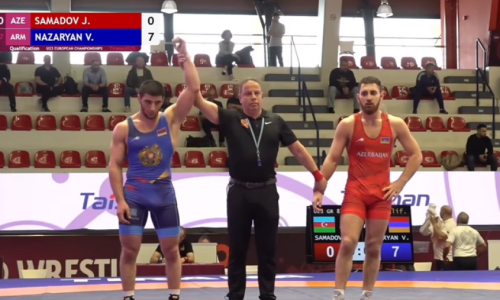 Ըմբշամարտի Մ23 ԵԱ. Վիգեն Նազարյանի ջախջախիչ հաղթանակն ադրբեջանցու նկատմամբ (տեսանյութ)