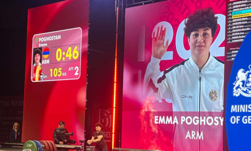 Ծանրամարտի ԵԱ. Էմմա Պողոսյանը պոկում վարժությունից հետո երրորդն է