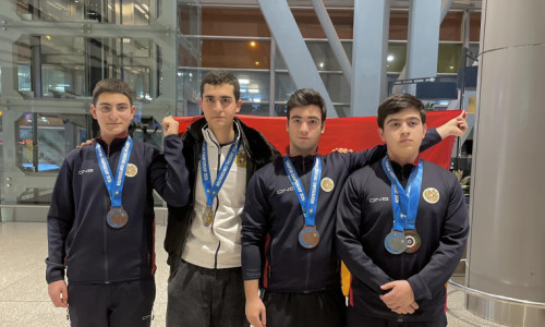 Մեկական ոսկե, արծաթե և բրոնզե մեդալներ՝ հրաձգության Մ16 և Մ18 տարեկանների Եվրոպայի առաջնությունում