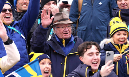 Շվեդիայի թագավորը ներկա է եղել Օլիմպիական խաղերի բիաթլոնի մրցավազքին