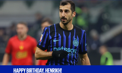 Հենրիխ Մխիթարյանը նշում է ծննդյան 37-ամյակը. Ինտերի շնորհավորանքը հայ ֆուտբոլիստին