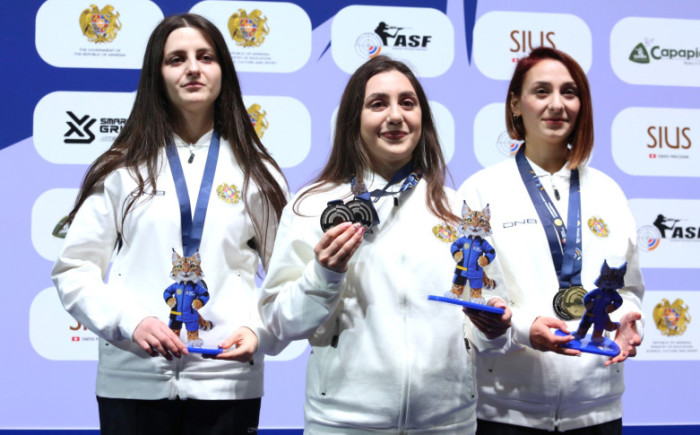 Առաջին մեդալները՝ Երևանում անցկացվող գնդակային հրաձգության Եվրոպայի առաջնությունից
