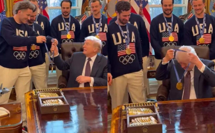 Թրամփը վերցրել է Մեթյու Տկաչակի ոսկե մեդալը և կատակել, թե կփոխանակի այն