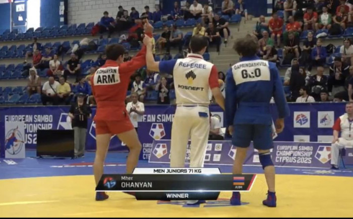 Մհեր Օհանյանը՝ սամբոյի Եվրոպայի չեմպիոն