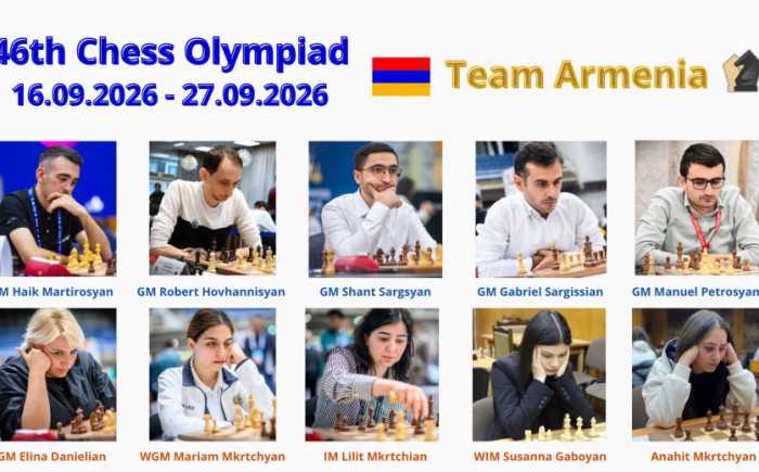 Հայաստանի հավաքականի կազմերը՝ Շախմատի համաշխարհային 46-րդ օլիմպիադայում