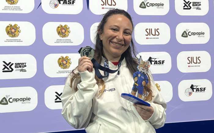 Հրաձիգ Էլմիրա Կարապետյանը՝ Երևանում անցկացվող Եվրոպայի առաջնության փոխչեմպիոն