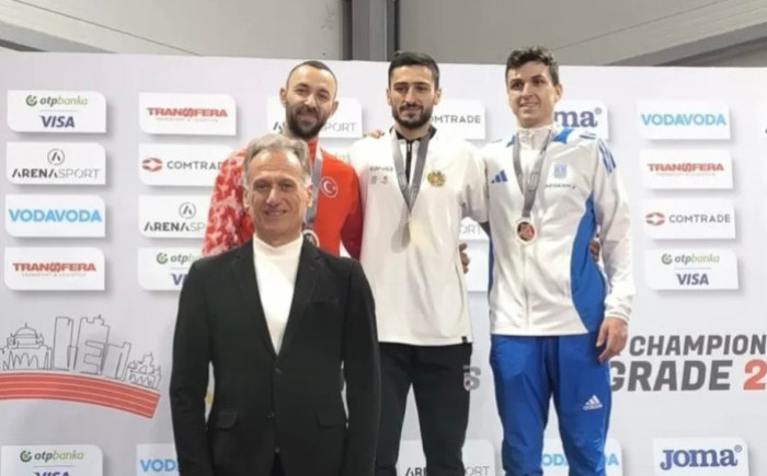 Գոռ Հովակիմյանն ու Երվանդ Մկրտչյանը՝ Բալկանյան երկրների աթլետիկայի մարզասրահի առաջնության հաղթողներ