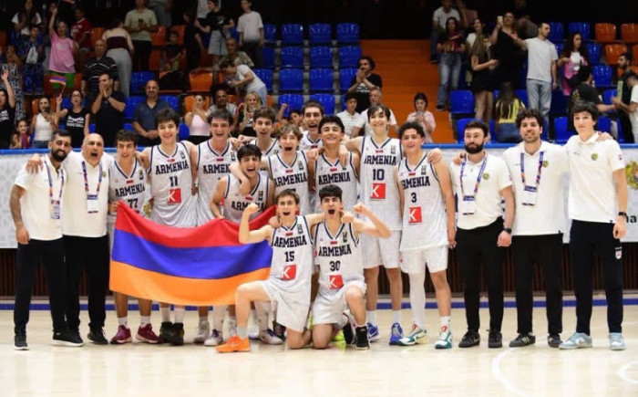 Բասկետբոլ. Հայաստանի Մ16 հավաքականը` Եվրոպայի C դիվիզիոնի հաղթող
