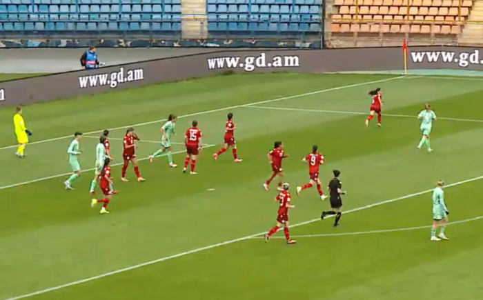 Կանանց Հայաստանի ֆուտբոլի հավաքականը պարտվեց Բելառուսին (տեսանյութ)