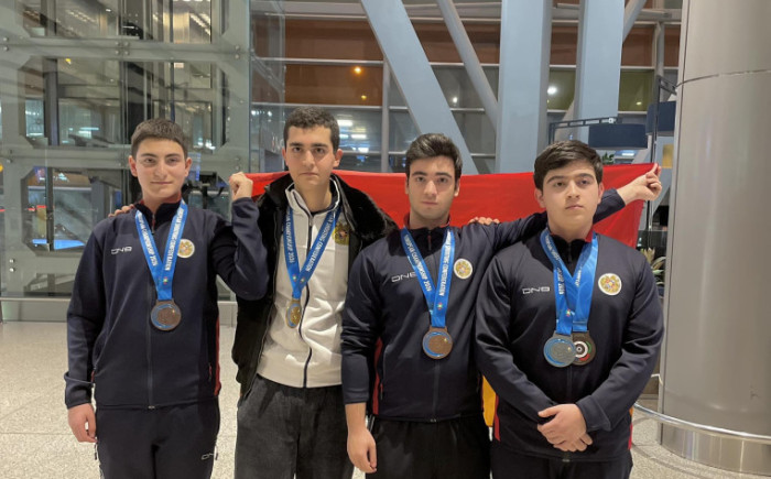 Մեկական ոսկե, արծաթե և բրոնզե մեդալներ՝ հրաձգության Մ16 և Մ18 տարեկանների Եվրոպայի առաջնությունում