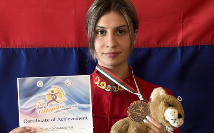 Ուշուիստ Տանյա Հովհաննիսյանը՝ Թայձիցյուան մրցաձևի աշխարհի առաջնության բրոնզե մեդալակիր