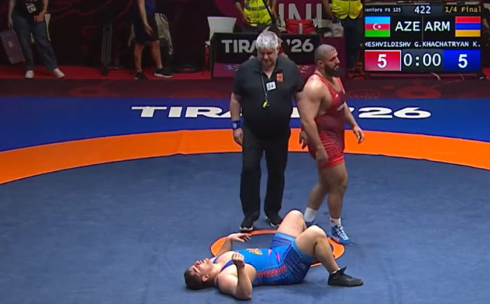 ԵԱ․ Խաչատրյանը, գոտեմարտի ավարտից 5 վայրկյան առաջ, զիջեց Ադրբեջանը ներկայացնող Եվրոպայի գործող չեմպիոնին