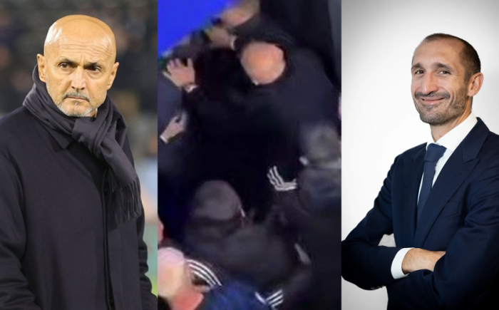 Ինտեր-Յուվենտուս խաղի ընդմիջմանը Սպալլետին, Կիելինին ու Կոմոլլին բախվել են մրցավարի հետ (տեսանյութ)