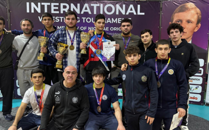 Ազատ ոճային ըմբիշները 3 ոսկե, 3 արծաթե և 2 բրոնզե մեդալ են նվաճել Մոլդովայում անցկացված միջազգային մրցաշարում