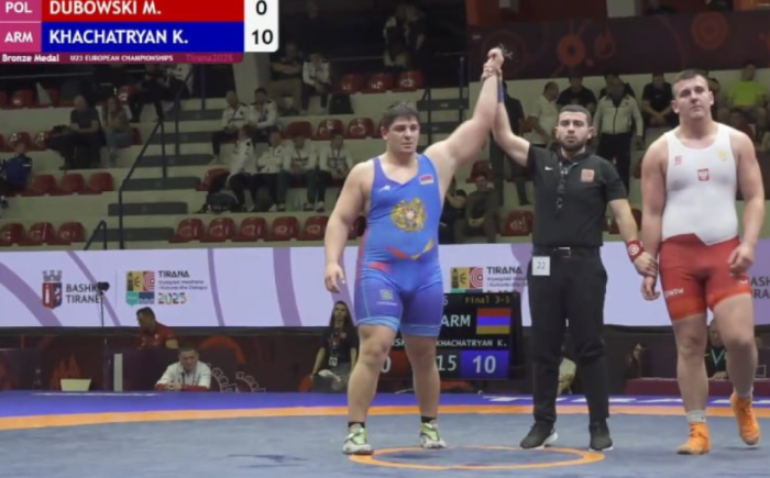 Խաչատուր Խաչատրյանը՝ Եվրոպայի Մ23 բրոնզե մեդալակիր